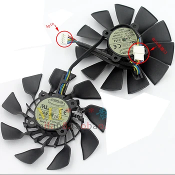 1 Pár T129215SU Chladiča Ventilátor pre ASUS GeForce GTX 780 DirectCU II GTX780-DC2OC-3GD5 Chladič na Chladenie