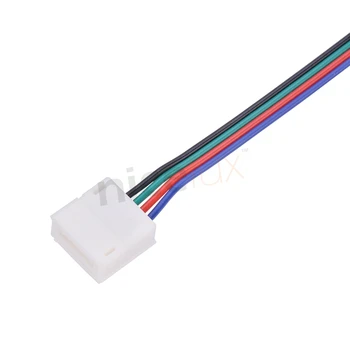 10pcs 2Pin 4Pin LED Pásy Konektor pre SMD mm 8 mm 10 mm 3528 5050 RGB Jednu Farbu IP65/54 Vodotesný LED Pásky Svetlo na Drôt Spoločné