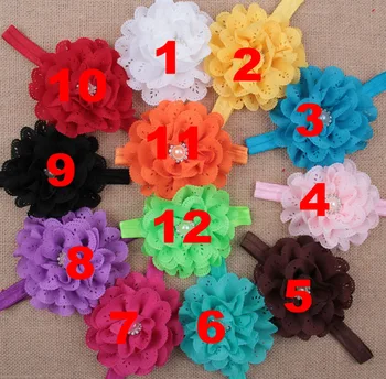 12 farieb styling nástroj roztomilý kvet čelenky vlasové doplnky pre deti, aby sa módny krásne