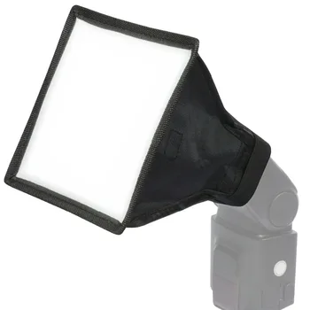 15 x 17 cm Univerzálny Mini Skladacie Námestie Studio Softbox Bleskové Svetlo, Difúzor Kryt pre Kameru Foto Video Svetlo LED Panel