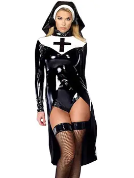 2017 Sexy Saintlike Seductress Parné Kostým Žena Halloween Mníška 2016 Jedinečný Dizajn Cosplay Kostým W850640