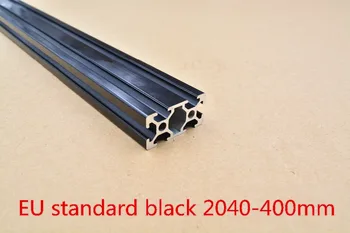 2040 vytláčanie profil európskej normy čierna dĺžka 400mm hliníkový profil workbench 1pcs