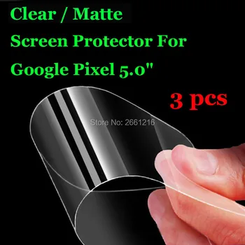 3 Ks/Veľa Nových HD Jasné / Anti-Glare Matný Predné Screen Protector Dotyk Film Ochranu Kože Pre Google Pixel 5.0