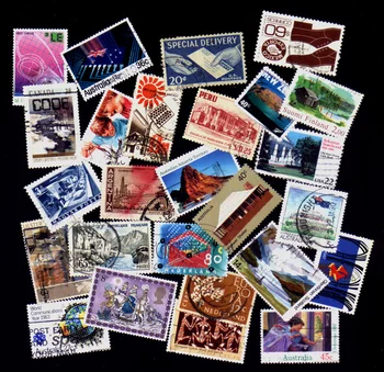 500 Kusov Dobrom Stave Používané S Post Známky Č Opakovať Poštových Známok Na Zber , Z mnohých Krajín