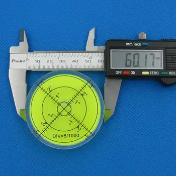 60*12 mm Bublina Stupeň Označené Povrchu Vyrovnanie pre Fotoaparát Ttripod Nábytok, Hračky Úrovni Meracích Prístrojov
