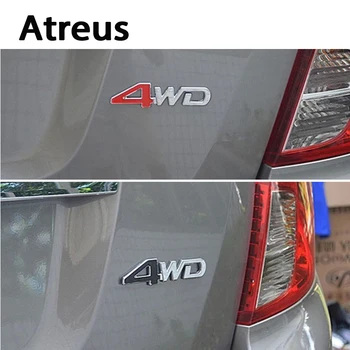 Atreus 3D 4WD 4x4 Kovové Auto, tvarovanie Kovov nálepky Na VW Polo Passat b5 b6 b7 golf 4 7 5 t5 Touran Toyota Corolla Avensis