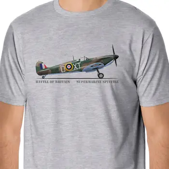 Bavlna Geek Rodiny Top Tee New Mužov Letné Topy Casuals Košele Bitka o Britániu Supermarine Spitfire O-Neck top tričko