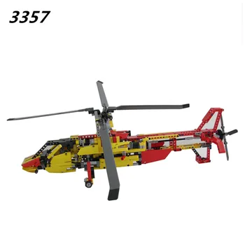 DECOOL 2017 Nové 3357 Technic Helikoptéra tehly bloky, Hračky pre deti, Hry Auto Formuly 1 Kompatibilné s 9396
