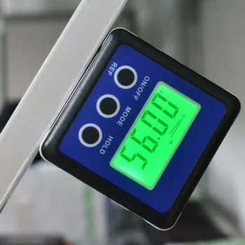 Digitálne Uhlomery Uhol Rozchod Finder Šikmé Okno Inclinometer Merača Úrovne Magnetické Základne