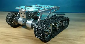 DIY 298 Zliatiny Nádrž Šasi, inteligentné auto-crawler šasi, pásové vozidlá, tanky robot podvozku