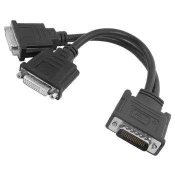 DSHA New Horúce DMS-59 Mužov a 2 Dual Link DVI-I 24+5 Pin Splitter Kábel Adaptéra