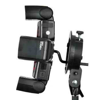Godox S-FA Univerzálny Štyri Speedlite Adaptér Hot Shoe Mount Adaptér pre Flash Photo Studio Príslušenstvo