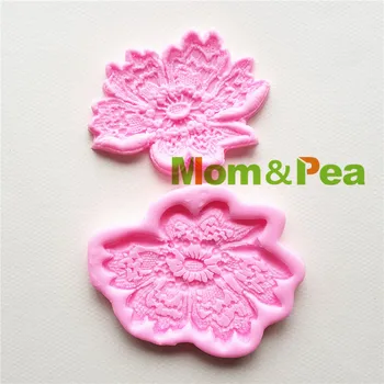 Mama&Pea MPA1688 Kvet Tvarované Silikónové Stlačte Formy Cake Decoration Fondant Tortu 3D Formy potravinársky Mydlo Plesní