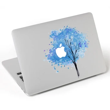 Modrý pigment strom Vinyl Odtlačkový Notebook Nálepka pre macbook Pro Air 13 palcový Cartoon notebook Skin shell pre mac book