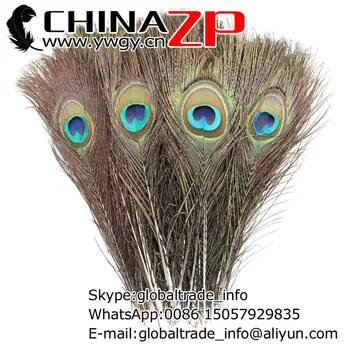 Veľkoobchod v CHINAZP Factory 100ks/veľa dĺžka 25~30 cm(10~12inch) Najvyššej Kvality Prírodných Páva Perie