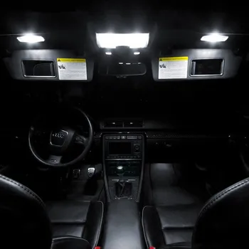 XIEYOU 18pcs LED Canbus Osvetlenie Interiéru Auta Balík Pre Audi A4 S4 RS4 B7 (2005-2008)
