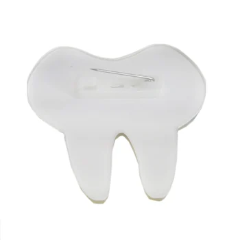 Zubná klinika darček Tvorivé Akryl Cartoon zuby Odznak s Pin