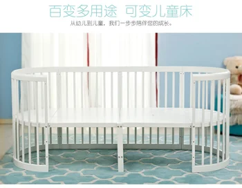 0-12 rok detská postieľka EUstyle multi-function detská posteľ dvojčatá hra posteľ z masívu kolo posteľ premenná Prostredia stôl 9 Modelov tabuľka