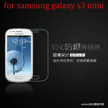 0,3 MM HD nevýbušnom Premium Tvrdeného Skla Screen Protector Samsung Galaxy S3 Mini i8190 Retail Box na Tlačidlo Domov Nálepky