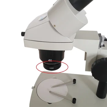 0,5 X WD165 Pracovná Vzdialenosť 165 mm Barlow Pomocné Zníženie Cieľ Objektív s Montážnou Niť 50 mm Stereo Mikroskopom