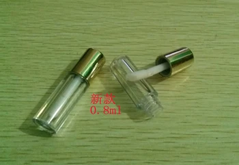 0.8 ml transparentná pery trubice pre prírubové lesklý/med/olej/podstata/sérum/cosmetic balenie prázdne trubky pery červenať trubice
