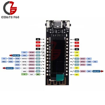 0.91 palcový TTGO ESP8266 OLED Displej CP2104 Micro USB WIFI Vývoj Doska Modul DIY Kit s BOX pre Arduino Nodemcu
