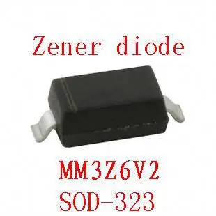 0805 smd zener dióda sod-323 MM3Z6V2 100ks