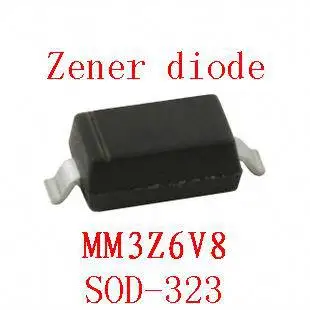 0805 smd zener dióda sod-323 MM3Z6V8 100ks