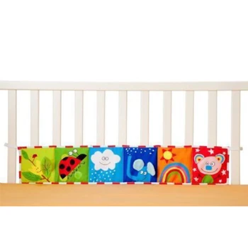 1-12 mesiacov hračky pre deti Handričkou Knihy Multi Zvierat Bumper pad Hračky znalosti okolo multifunkčné zábavné a farebné posteľ Detská posteľná bielizeň