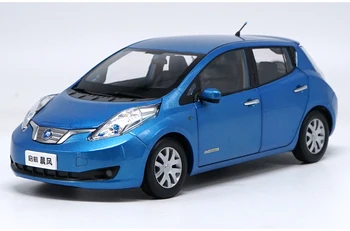1:18 Diecast Model pre Nissan Venucia LEAF Modré Elektrické Vozidlo Zliatiny autíčka Miniatúrne Kolekcia Dary