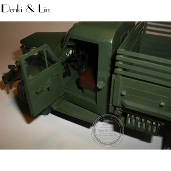 1:25 DIY 3D Sovietskeho Vozidlo GAZ-51 Papier Model Druhej Svetovej Vojny Montáž Ručné Práce Puzzle Hra DIY Deti Hračka Denki & Lin