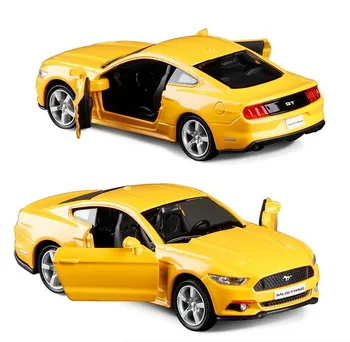 1:36 zliatiny vytiahnuť späť modely áut, vysoká simulácia Ford MustangGT hračky,hračky,vzdelávacie hračky, doprava zdarma