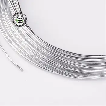 1,5 mm v priemere, 6m/roll Hliníkový Drôt pre Remeselnícky DIY Šperky Robiť, Strieborná Farba