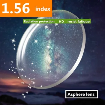 1.56 Index Vysokej Kvality Radiačnej Ochrany Jasné, Optické Jednej Vízie Objektív HMC, EMI Asférické Anti-UV Šošovky na Predpis,2 ks