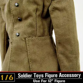 1:6 Akcie Obrázok Odevné Doplnky 1/6 Vojenské druhej svetovej VOJNY nemeckí Vojaci' Kabát Jednotné Pre 12