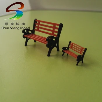 1: 75 Materiál, model vlaku rozloženie model stoličky v parku