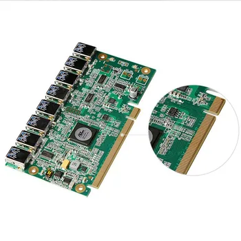 1 Až 8 PCIe Baník Stroj Grafická Karta Predlžovací Kábel PCI-E 16X Zase 8 Porte USB3.0 PCIE rozširujúce Karty Stúpačky Karty BTC DLHODOBEJ starostlivosti ETH