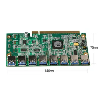 1 Až 8 PCIe Baník Stroj Grafická Karta Predlžovací Kábel PCI-E 16X Zase 8 Porte USB3.0 PCIE rozširujúce Karty Stúpačky Karty BTC DLHODOBEJ starostlivosti ETH