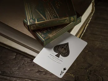 1 balíček Theory11 Zelená Panovníkov Hracie Karty Monarch Palube Poker Magic Karty zblízka Magické Triky pre Profesionálny Kúzelník