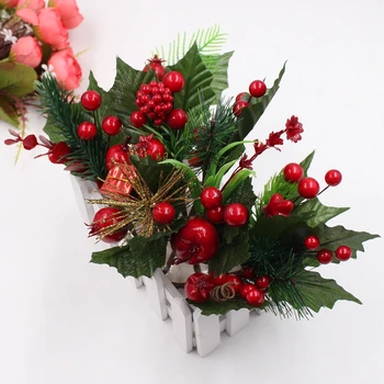 1 banda Vianočný stromček, dekorácie, doplnky, umelé borovica simulácia rastlín DIY vystrihnúť a prilepiť darčekové krabice, dekorácie remeslá