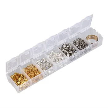 1 Box Šperky Zistenia Príslušenstvo Kit Box Set Gold/ródium/Strieborná Farba Lobster Spony Skok Krúžky pre DIY Šperky Výrobu Nástrojov