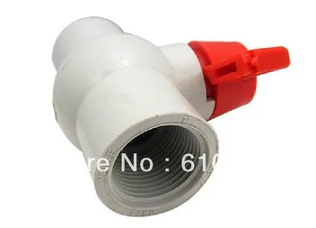 1)Inštalatérske Vypnúť PVC 20/25/32/40/50/63mm SlipxSlip Plný Port Plastové Guľôčkové Ventil Vody 1/2