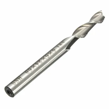 1 ks 6 mm 2 Flauta HSS a Hliník Konci Mlyn Frézy CNC Trochu Rozšíriť Prenikavého pevné A Trvanlivé