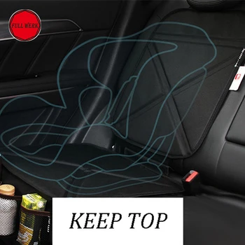 1 ks Oxford Auto Kryt Sedadla Dieťa Bezpečnostné pásy na Ochranu Anti-Slip Mat Pad Vankúš Anti-Wear Kick Pad Auto Interiérové Doplnky