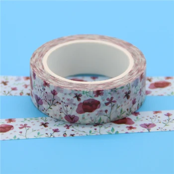 1 Ks / Pack Kvet Závod Japonskej Washi Pásky Dekoratívne Samolepiace Diy Maskovanie Papierovú Pásku Label Nálepka Na Darček