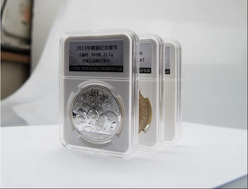 1 KS/Veľa Nových Vysoko Kvalitné PCCB PROFESIONÁLNE MINCE DISPLEJ DOSKY zbieranie Mince Úložný Box Identifikáciu poľa akryl 14-29 mm