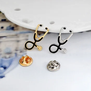 1 ks vintage novinka echometer kovové brošňa tlačidlo kolíky denim jacket pin šperky, dekorácie odznak na oblečenie preklopke kolíky
