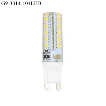 1 Kus Silikónové G9 E14 6W 9W SMD3014 64 104 LED Kukurica lampa Droplight Luster sviečka žiarovka Prívesok svetlo osvetlenie