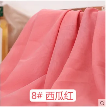 1 meter farbou šifón textílie, Georgette textílie, transparentného materiálu, kostým Hanfu šaty letné podšívka oblečenie CR-759