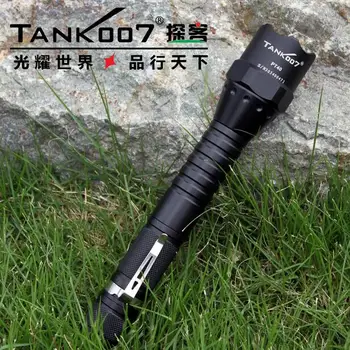 1 Nastavte TANK007 PT40 Cree XML U2 5-modes1000lumen High Power LED Taktická Baterka s 18650 Batérie